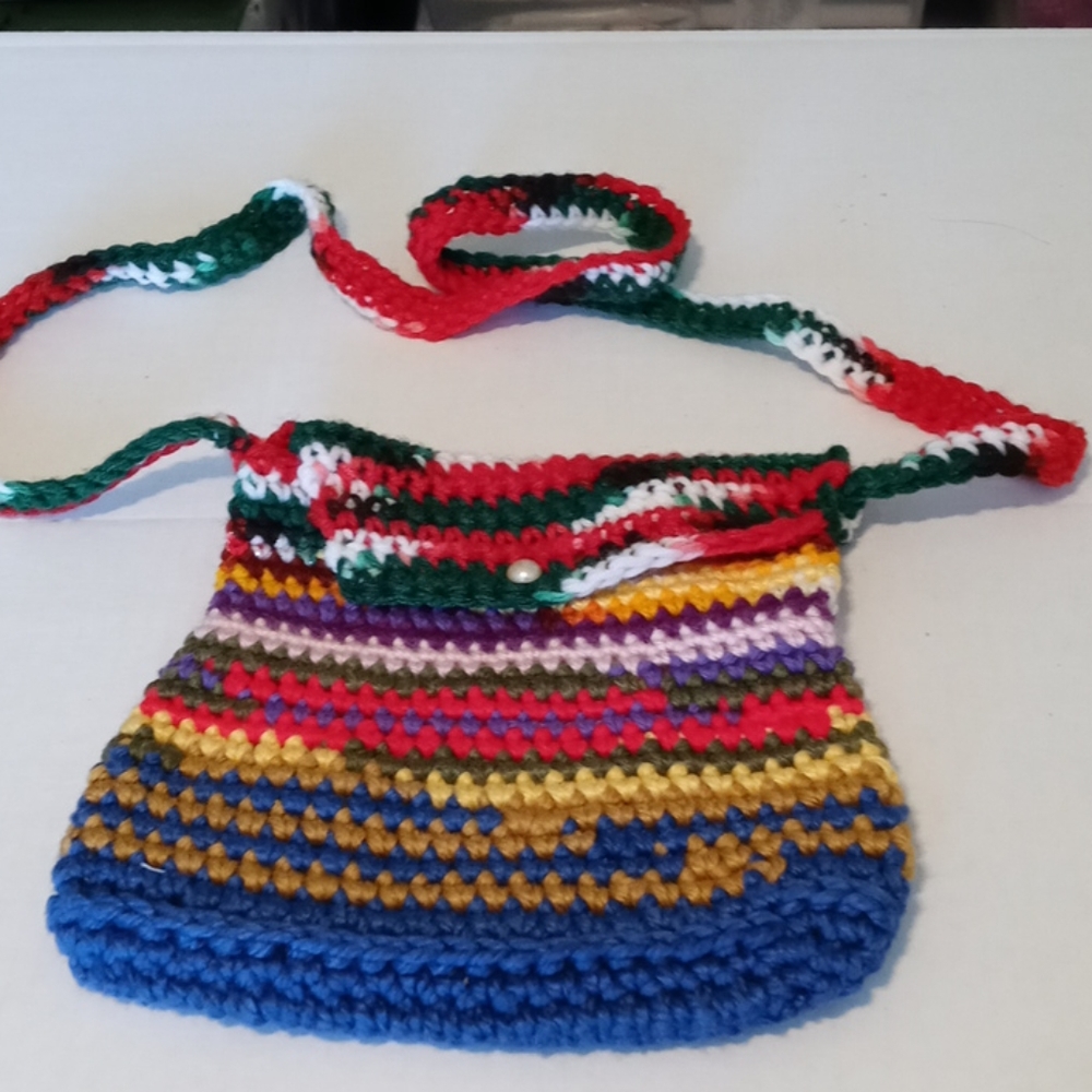 Hand Crocheted Girl's Purse